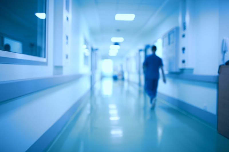 A hospital corridor