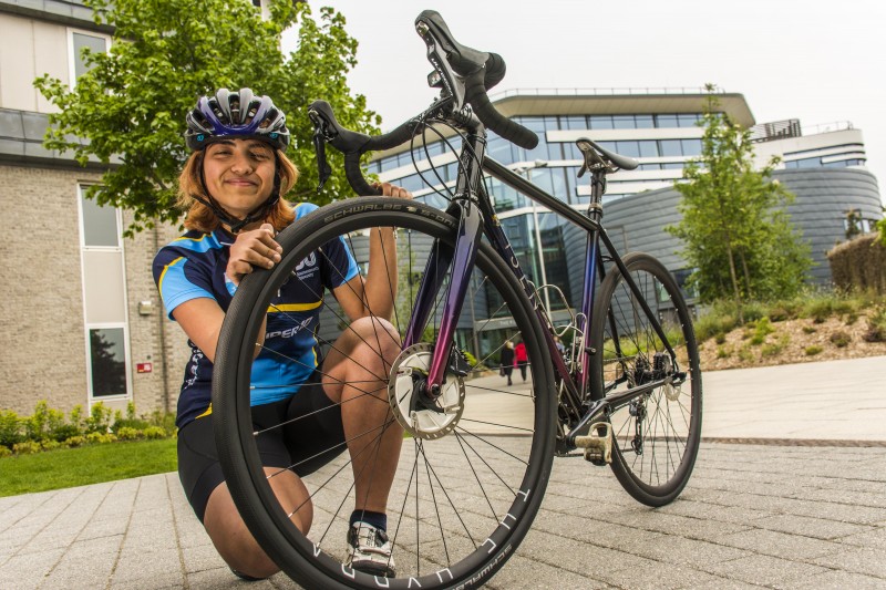 BU student aiming to be the fastest female to cycle around the