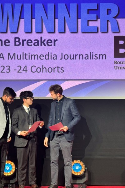 'The Breaker' team receiving their award