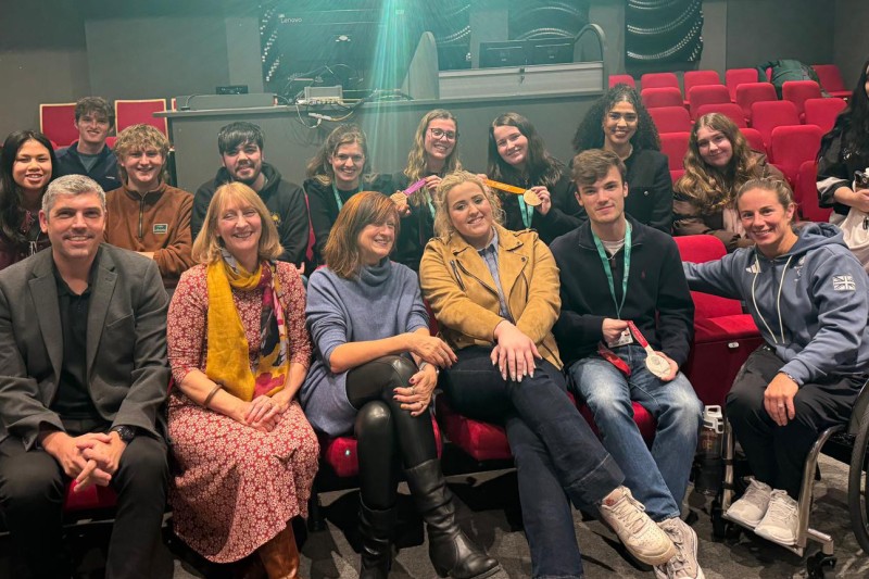 BU Students and guests at the screening