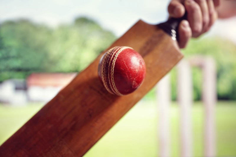 Image of cricket bat and ball