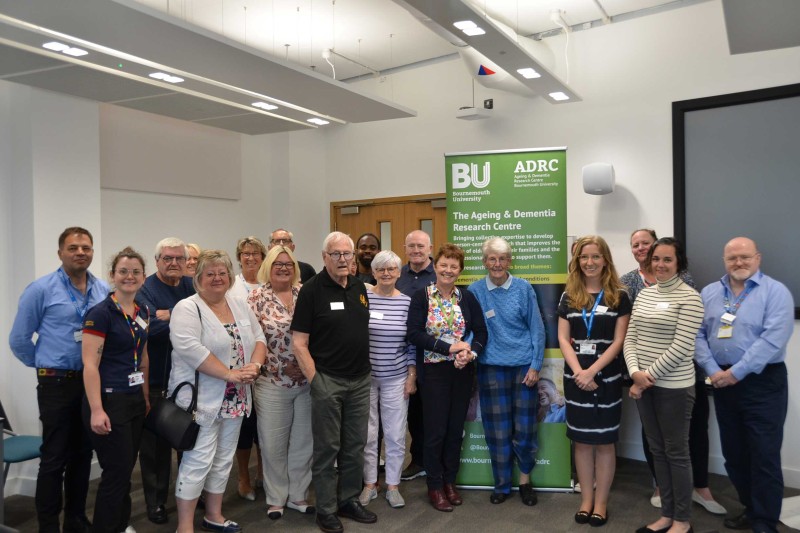 A group photo of attendees at the veterans with dementia stakeholder event